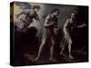 The Expulsion of Adam and Eve from Paradise-Francesco Curradi-Stretched Canvas