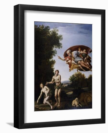 The Expulsion of Adam and Eve-Domenichino-Framed Giclee Print