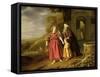 The Expulsion of Hagar and Ishmael, c.1644-Jan Victors-Framed Stretched Canvas