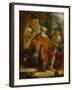 The Expulsion of Hagar and Ishmael oil on copper-Christian Wilhelm Ernst Dietrich-Framed Giclee Print