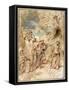 The Expulsion of Hagar-Giovanni Benedetto Castiglione-Framed Stretched Canvas