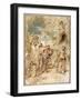 The Expulsion of Hagar-Giovanni Benedetto Castiglione-Framed Giclee Print