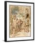 The Expulsion of Hagar-Giovanni Benedetto Castiglione-Framed Giclee Print