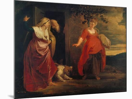 The Expulsion of Hagar-Peter Paul Rubens-Mounted Giclee Print