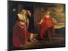 The Expulsion of Hagar-Peter Paul Rubens-Mounted Giclee Print