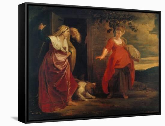 The Expulsion of Hagar-Peter Paul Rubens-Framed Stretched Canvas