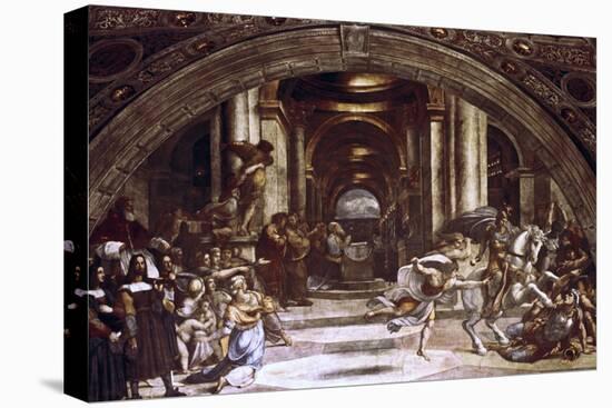 The Expulsion of Heliodorus from the Temple, 1512-1514-Raphael-Stretched Canvas
