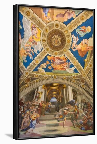 The Expulsion of Heliodorus from the Temple by Raphael-Carlo-Framed Photographic Print