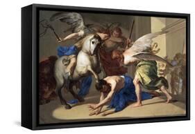 The Expulsion of Heliodorus from the Temple, C1650-Bernardo Cavallino-Framed Stretched Canvas