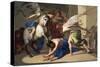 The Expulsion of Heliodorus from the Temple, C1650-Bernardo Cavallino-Stretched Canvas