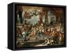 The Expulsion of Heliodorus from the Temple-Francesco Solimena-Framed Stretched Canvas