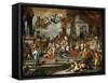 The Expulsion of Heliodorus from the Temple-Francesco Solimena-Framed Stretched Canvas