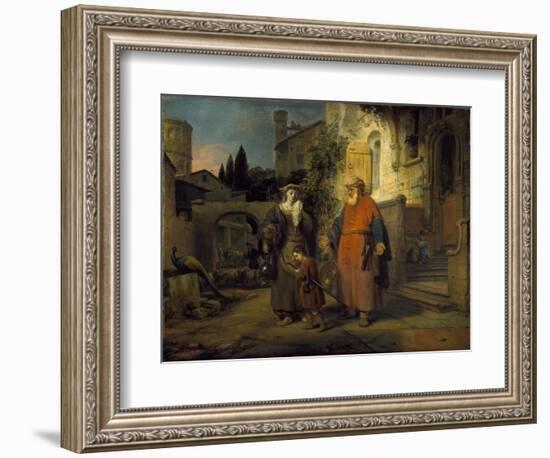 The Expulsion of Hgar and Ishmael, 1666-Gerbrandt Van Den Eeckhout-Framed Giclee Print