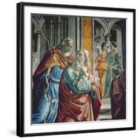 The Expulsion of Joachim from the Temple, Detail, 1485-90-Davide & Domenico Ghirlandaio-Framed Giclee Print