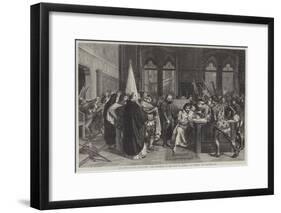 The Expulsion of the Duke of Athens-Stefano Ussi-Framed Giclee Print