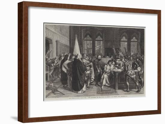 The Expulsion of the Duke of Athens-Stefano Ussi-Framed Giclee Print