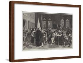 The Expulsion of the Duke of Athens-Stefano Ussi-Framed Giclee Print