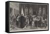 The Expulsion of the Duke of Athens-Stefano Ussi-Framed Stretched Canvas