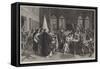 The Expulsion of the Duke of Athens-Stefano Ussi-Framed Stretched Canvas