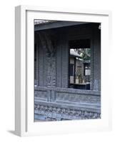 The Exquisitely Carved 300 Year Old Wood Facade of a Pol House, Ahmedabad, Gujarat State, India-John Henry Claude Wilson-Framed Photographic Print