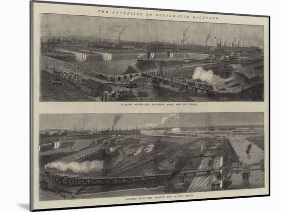 The Extension of Portsmouth Dockyard-null-Mounted Giclee Print