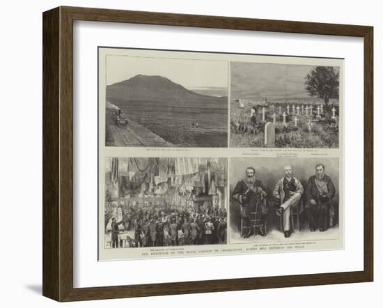 The Extension of the Natal Railway to Charlestown, Majuba Hill Yesterday and Today-null-Framed Giclee Print
