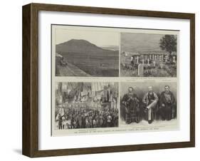 The Extension of the Natal Railway to Charlestown, Majuba Hill Yesterday and Today-null-Framed Giclee Print