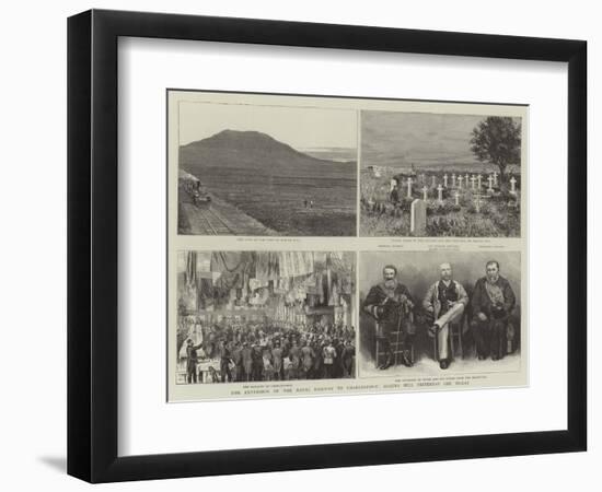 The Extension of the Natal Railway to Charlestown, Majuba Hill Yesterday and Today-null-Framed Giclee Print