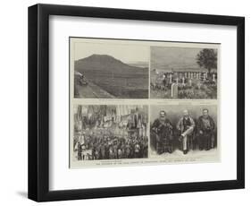 The Extension of the Natal Railway to Charlestown, Majuba Hill Yesterday and Today-null-Framed Giclee Print