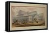 The Exterior of Crystal Palace, Sydenham-George Baxter-Framed Stretched Canvas