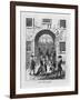 The Exterior of Fleet Prison with Debtor's Grate-null-Framed Art Print