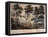 The Exterior of Hougoumont at the Commencement of the Battle of Waterloo, 18th June 1815,…-null-Framed Stretched Canvas