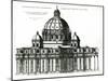 The Exterior of St. Peter's Basilica in Rome, from Orthographia Partis Exterioris-Etienne Duperac-Mounted Giclee Print