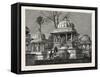 The Exterior of the Cemetery of Mara Sati, at Ahar, Near Oodeypore, India-null-Framed Stretched Canvas
