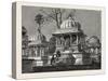 The Exterior of the Cemetery of Mara Sati, at Ahar, Near Oodeypore, India-null-Stretched Canvas