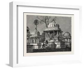 The Exterior of the Cemetery of Mara Sati, at Ahar, Near Oodeypore, India-null-Framed Giclee Print