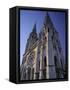 The Exterior of the Christian Cathedral, Chartres, Eure Et Loir, Centre, France-Jonathan Hodson-Framed Stretched Canvas