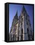 The Exterior of the Christian Cathedral, Chartres, Eure Et Loir, Centre, France-Jonathan Hodson-Framed Stretched Canvas