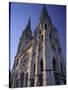 The Exterior of the Christian Cathedral, Chartres, Eure Et Loir, Centre, France-Jonathan Hodson-Stretched Canvas