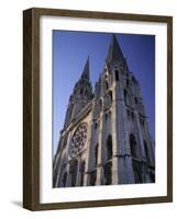 The Exterior of the Christian Cathedral, Chartres, Eure Et Loir, Centre, France-Jonathan Hodson-Framed Photographic Print