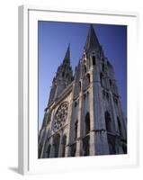 The Exterior of the Christian Cathedral, Chartres, Eure Et Loir, Centre, France-Jonathan Hodson-Framed Photographic Print