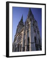 The Exterior of the Christian Cathedral, Chartres, Eure Et Loir, Centre, France-Jonathan Hodson-Framed Photographic Print