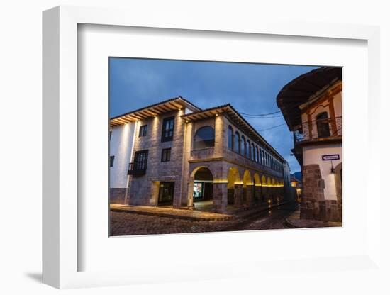 The Exterior of the Jw Marriott Hotel Which Is an Old Restored Convent, Cuzco, Peru, South America-Yadid Levy-Framed Photographic Print