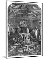 The 'Extinct Animals' Model Room at Crystal Palace, Sydenham, 1853-null-Mounted Giclee Print