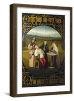 The Extraction of the Stone of Madness (The Cure of Folly), ca. 1490-Hieronymus Bosch-Framed Giclee Print