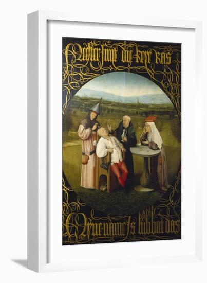 The Extraction of the Stone of Madness (The Cure of Folly), ca. 1490-Hieronymus Bosch-Framed Giclee Print