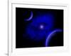 The Eye of a Nebula, a Star at the Center of a Gaseous Nebula-Stocktrek Images-Framed Art Print