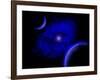 The Eye of a Nebula, a Star at the Center of a Gaseous Nebula-Stocktrek Images-Framed Art Print