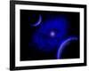 The Eye of a Nebula, a Star at the Center of a Gaseous Nebula-Stocktrek Images-Framed Art Print