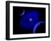 The Eye of a Nebula, a Star at the Center of a Gaseous Nebula-Stocktrek Images-Framed Art Print